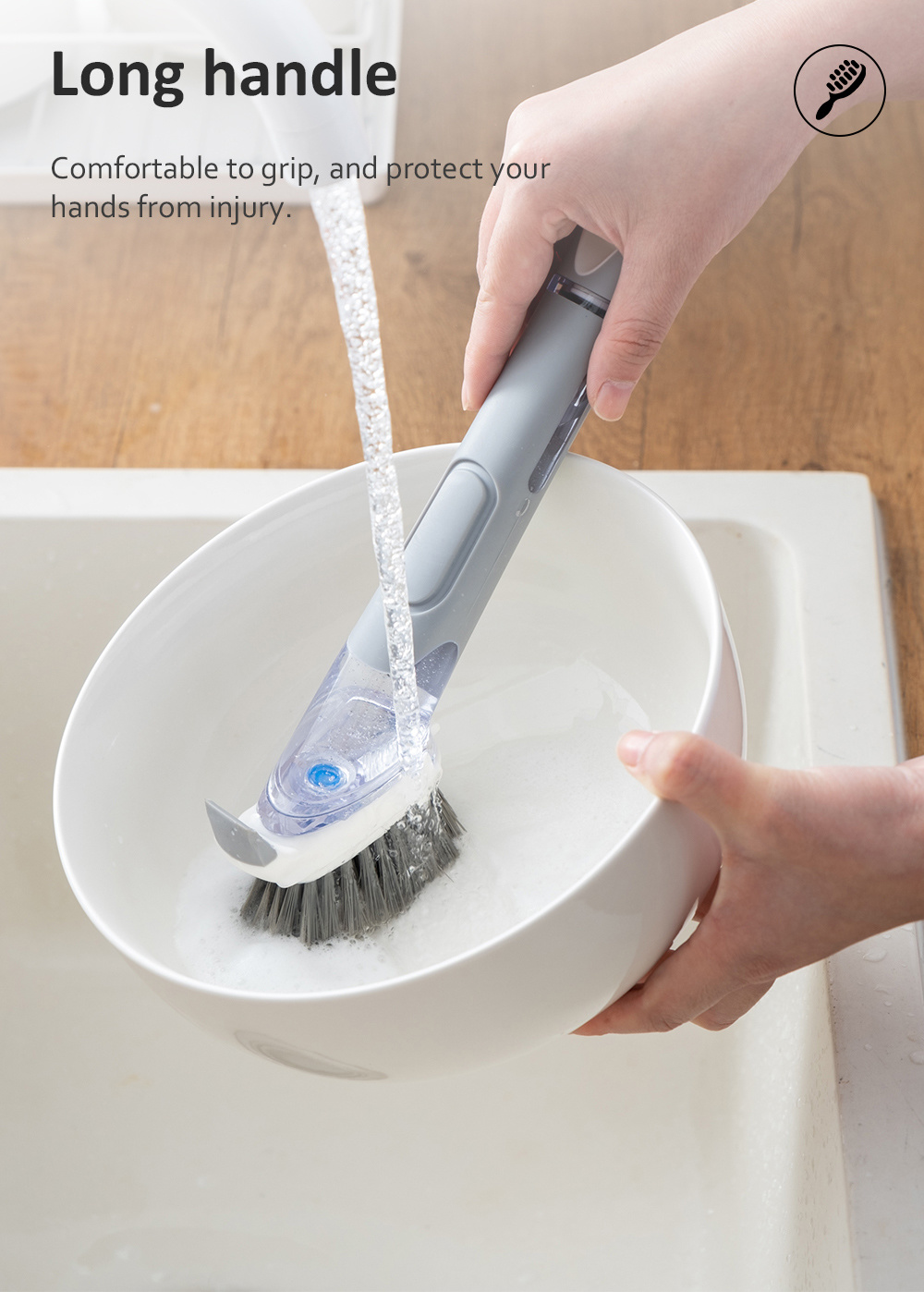 Multifunction Spray Cleaning Refillable Brush-5
